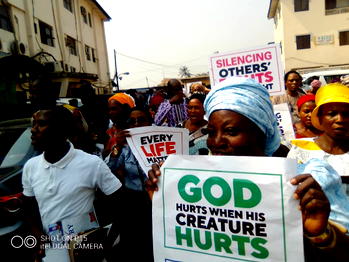 BIG STORY: Fresh photos show Pastor Adeboye, RCCG members protest killings, banditry