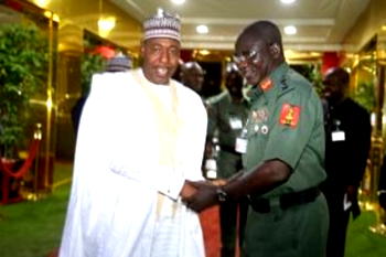 Insurgency battle needs to be taken to terrorists’ enclaves – Zulum urges Buratai