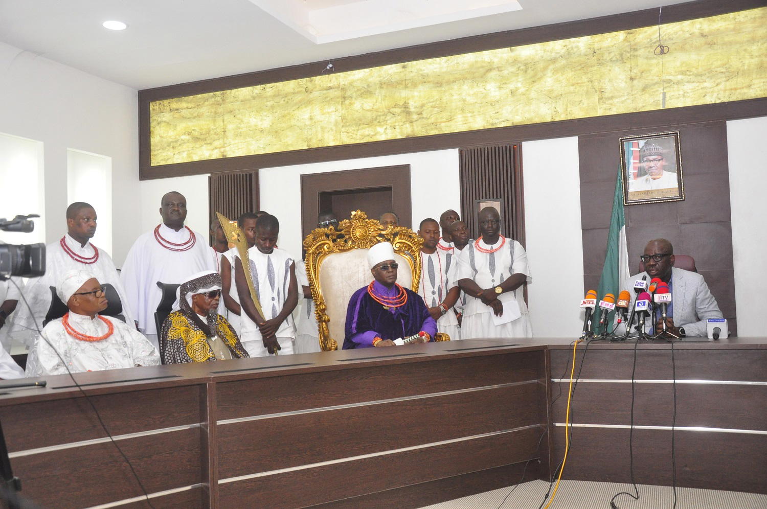 Coronavirus: Obaseki meets religious, traditional leaders, seeks collective action to ward off virus