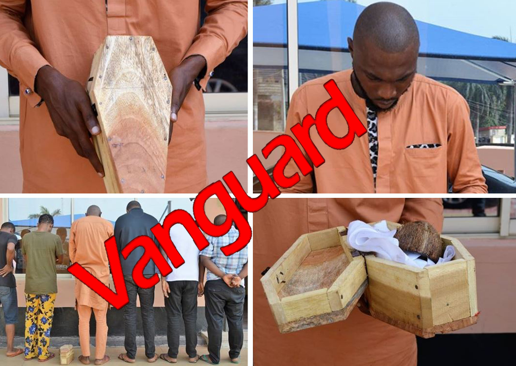 EFCC arrests suspected internet fraudsters with mini coffin