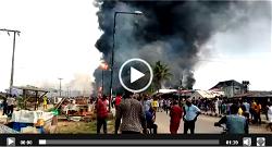 (Updated) Videos, Photo: Explosion rocks Abule Ado in Lagos