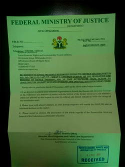 FG writes SERAP, demands list of ex-governors, ministers collecting double pay, life pensions