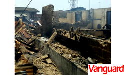 PHOTOS: Rival groups in Ajah, Lagos set community on fire over land dispute