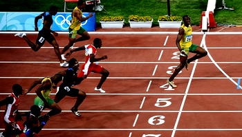 Bolt goes viral with ‘social distancing’ Olympic photo