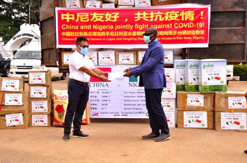 Edo receives 350,000 facemasks, 10,000 medical gloves, others from China company