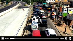 Videos: Lockdown compliance on Gbagada expressway as police mount roadblock