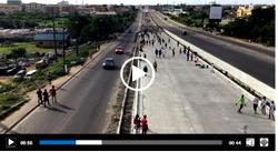 Videos: Lagosians exercise on Gbagada expressway amidst coronavirus lockdown