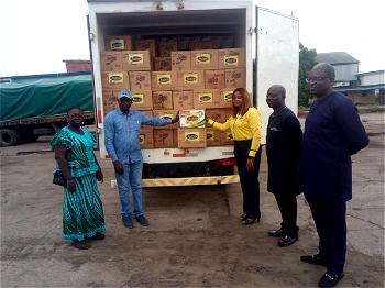 COVID-19: Justrite donates 1 truck of Indomie, Golden morn to Lagos govt