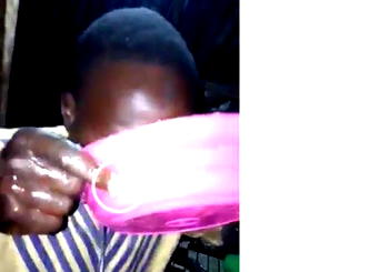 [VIDEO] COVID-19: Man washes hands, drinks the water in Kano