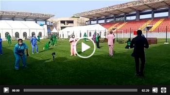 VIDEOS: Lagos frontline health workers, patients celebrate Easter with dancing and praising in isolation facility