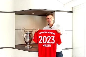‘It’s my passion’: Mueller extends Bayern deal until 2023