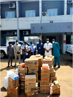 COVID-19: New Leaders Group presents relief materials to NCDC (photos)