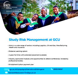 Study Risk Management at Glasgow Caledonian University