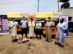 Shutdown: Simba TVS donates food, safety equipment to keke riders nationwide