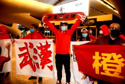 Wuhan football team make emotional return to virus ground zero