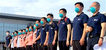 [BREAKING] Covid-19: Chinese medical team arrives Nigeria