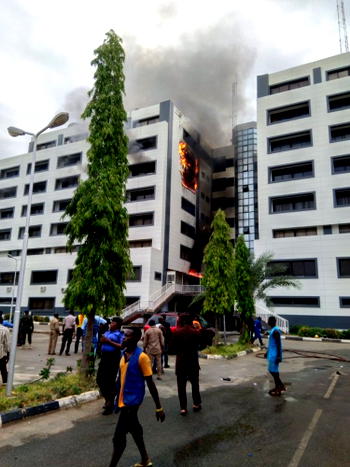 BREAKING: Treasury House on Fire