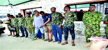Fake Lt-Col, Major, 39 others arrested in Lagos, Ogun