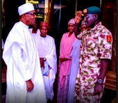 Security: Buhari, Buratai meet at Aso Rock