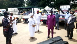 COVID-19: Ooni of Ife donates two motorised modular fumigators to Edo govt