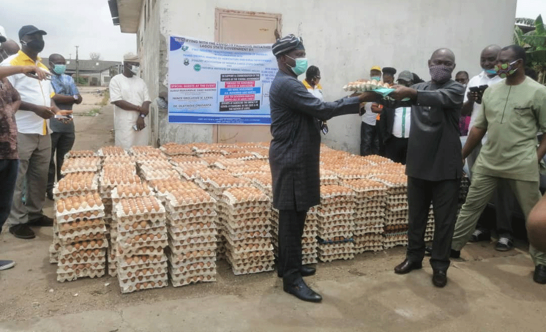 COVID-19: Feed Industry, Animal Science Institute, Poultry Association donate 60,000 eggs to Lagos govt