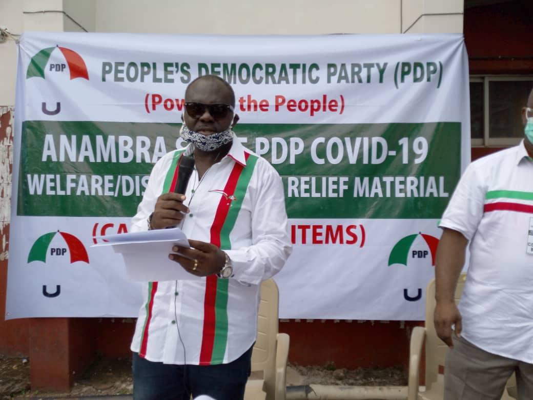 COVID-19: PDP rolls out N120m palliative, test centre in Anambra
