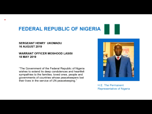 Three Nigerians, 80 others get UN posthumous peacekeeping award
