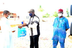 DTSG spokesperson donates face masks to Delta community