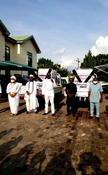 COVID-19: Ooni of Ife donates motorised fumigators to Delta Govt