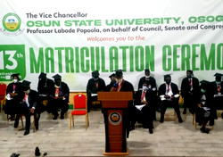 COVID-19: UNIOSUN matriculates 418 postgraduate students, commences online lectures