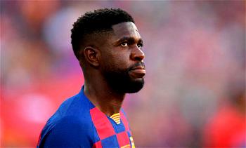Barca’s Samuel Umtiti suffers calf knock in second training session