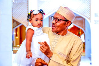 Photos NEWS: Children flank Buhari in new photos