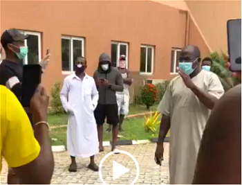 VIDEO: Dubai evacuees protest in Lagos as three test positive for COVID-19