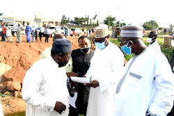Photos: Gov Sani Bello inspects projects across Minna