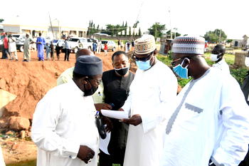 Photos: Gov Sani Bello inspects projects across Minna