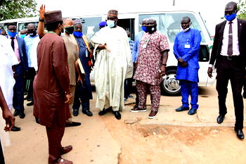 Gov Sani Bello urge contractors to speed up on-going road constructions in Suleja LG 