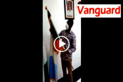VIDEO: Moment Edo Dep Gov, Shaibu, removes APC flag from his office