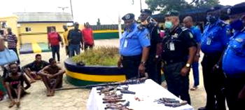 Police apprehend 12 suspected armed robbers, recover firearms in Bayelsa