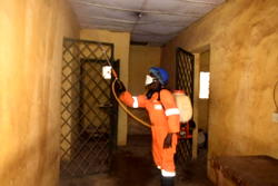 Photos: Niger state disinfects prisons