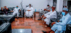 Photo news: Lawan, Abaribe others visit Kalu after return from prison