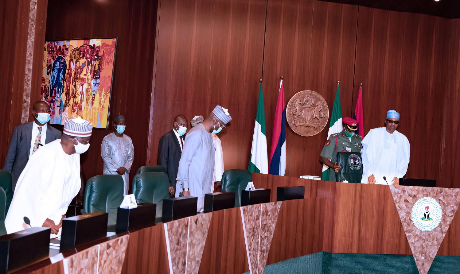 Insecurity: Buhari, Security Heads, North East Govs Meet In Aso Rock