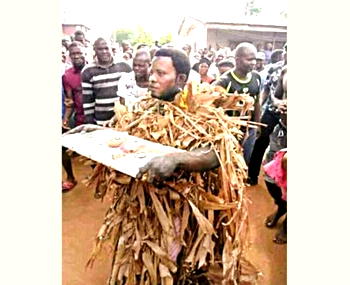 Popular Cross River prophet caught burying charms, paraded