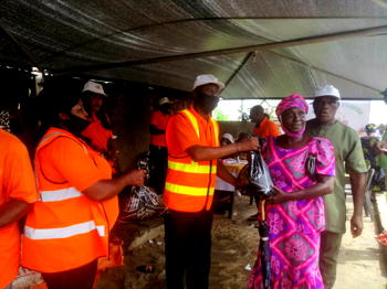 STF donates food items to over 400 persons in Lagos