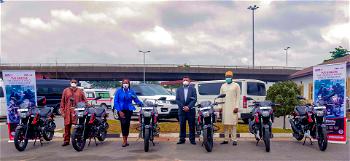 Simba donates motorcycles to LASG to boost security