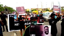 Photos, Video: Sanwo-Olu, men activists walk against rape in Lagos