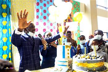 Pastor Paul Enenche of Dunamis distributes food, others to less privileged