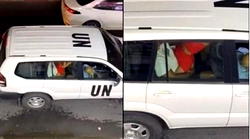 UN condemns video of couple reportedly having s*x inside its official car