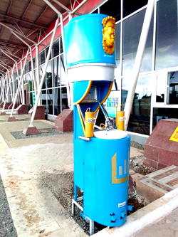 EdoJobs-backed innovator installs COVID-19 prevention tool kit at Benin Airport