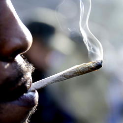 Man in court for publicly smoking marijuana