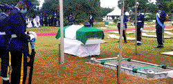 VIDEO, PHOTOS: Service Chiefs, Gov Bello others at Flying Officer Arotile’s funeral rites